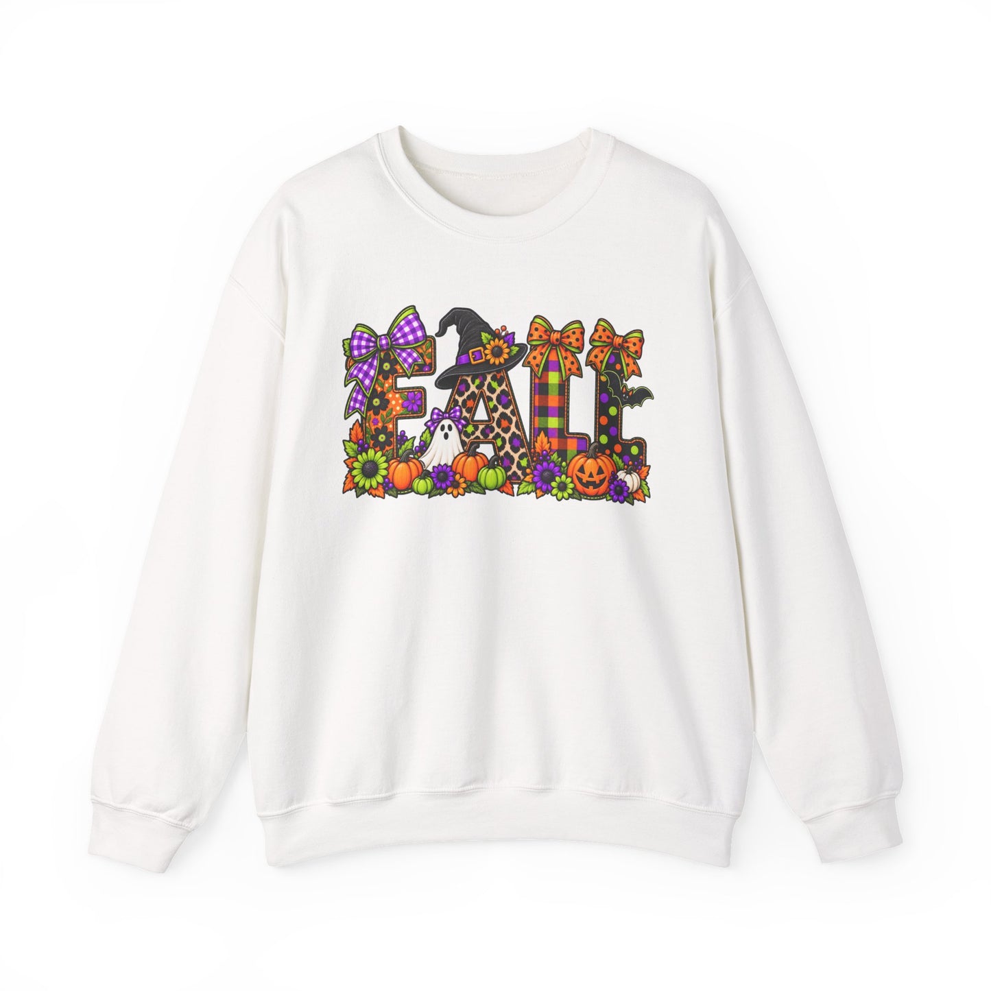 Halloween Fall Crewneck Sweatshirt — Cute Spooky Fall Graphic