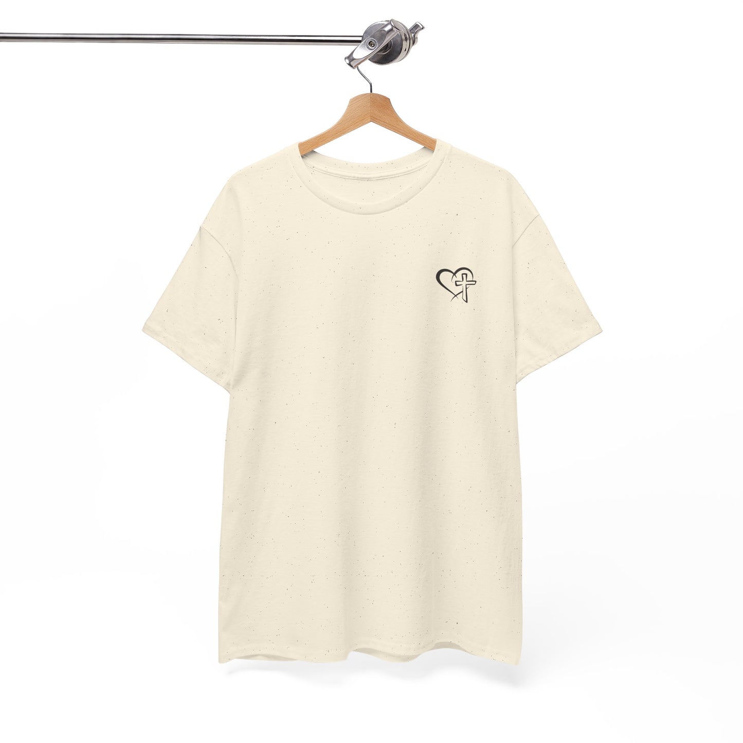 Floral 'Grow in Grace' Tee — Chest Heart & Back Wildflower Design