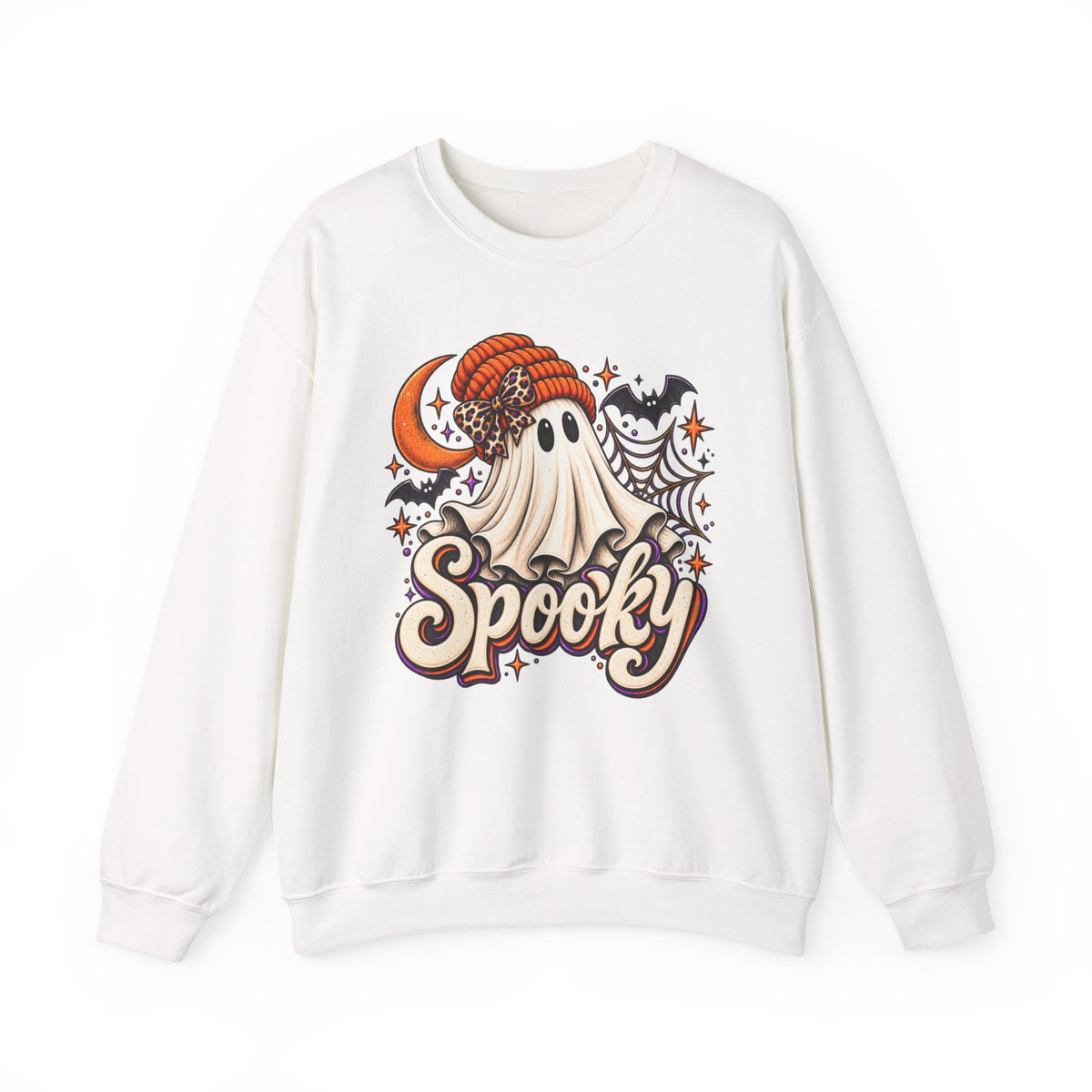Halloween 'Spooky' Ghost Crewneck Sweatshirt