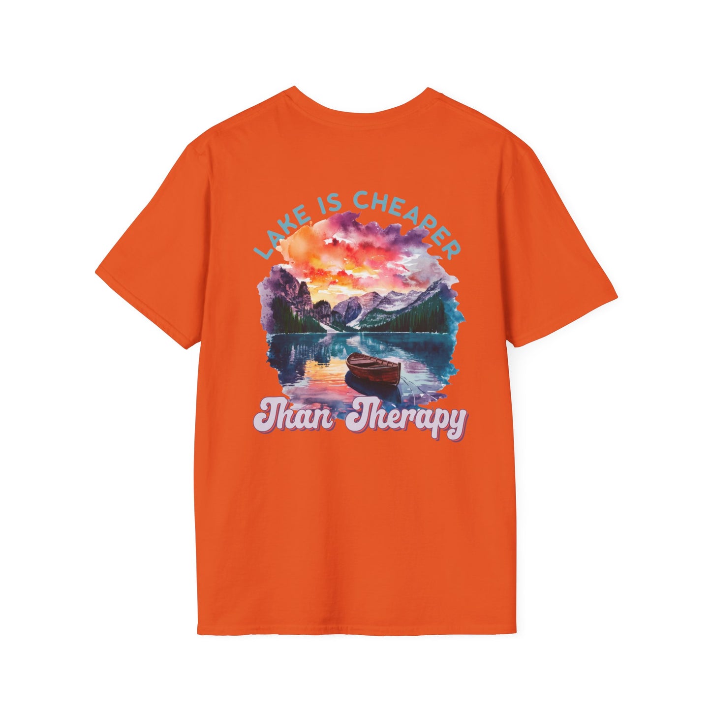 Lake Is Cheaper Than Therapy T-Shirt — Canoe Lake Life Tee