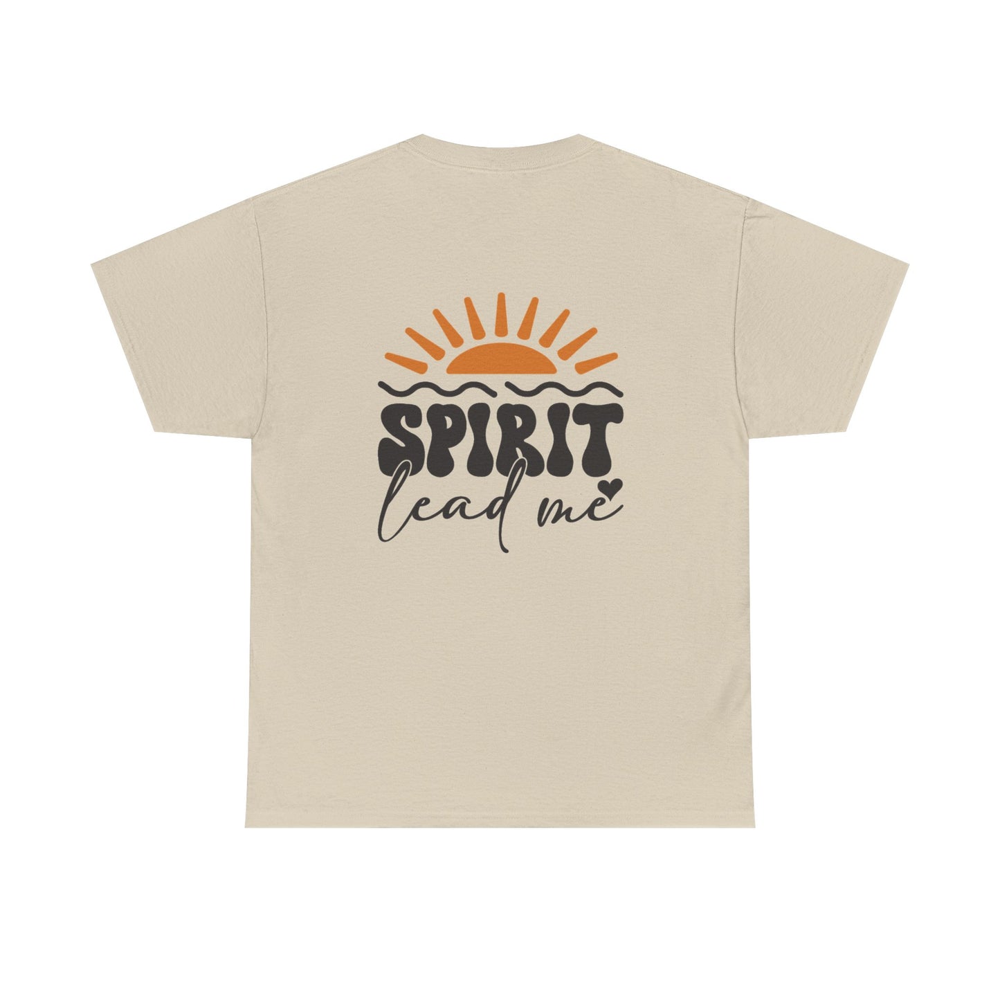 Spirit Lead Me T‑Shirt – Retro Sun Inspirational Faith Tee