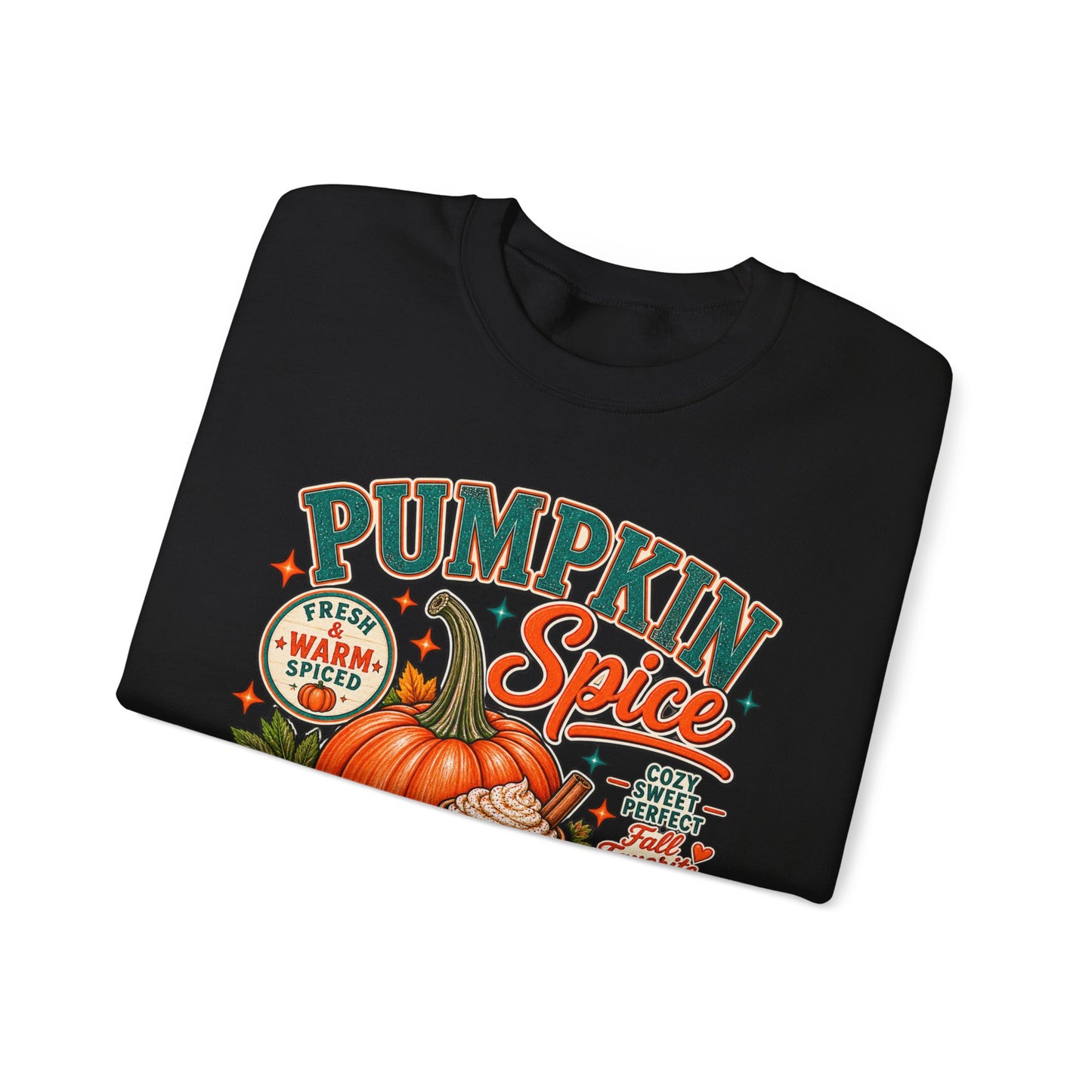 Pumpkin Spice Fall Sweatshirt — Cozy Pumpkin Latte Autumn Graphic