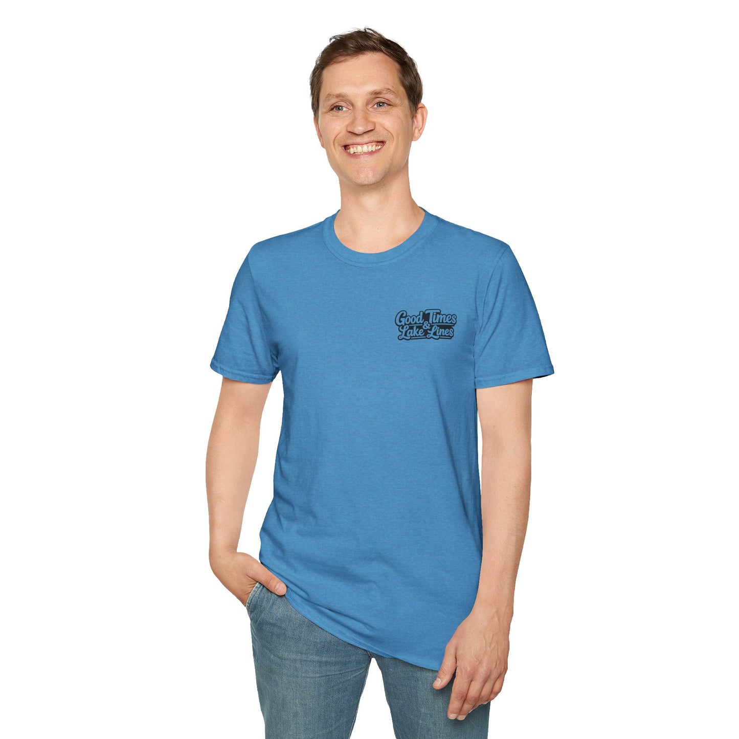 On Lake Time Fishing T-Shirt — Good Times & Lake Lines Collection