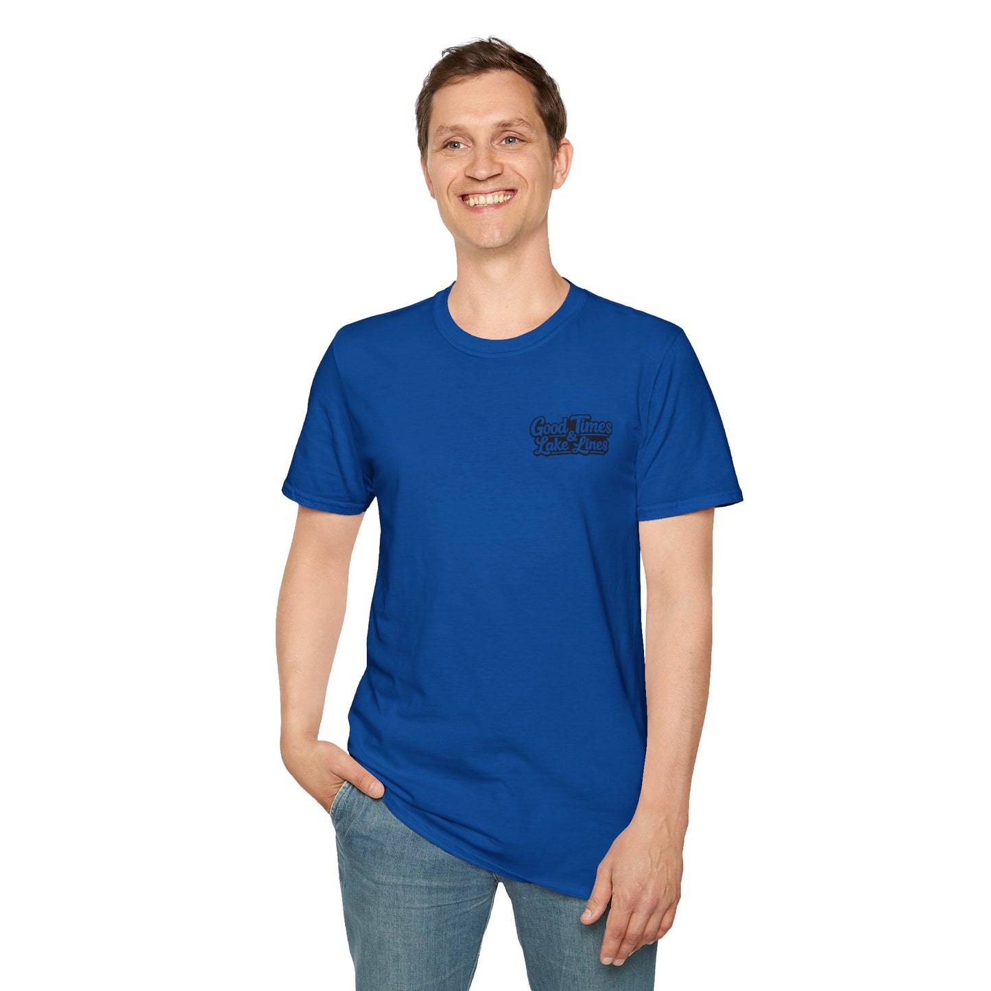 On Lake Time Fishing T-Shirt — Good Times & Lake Lines Collection