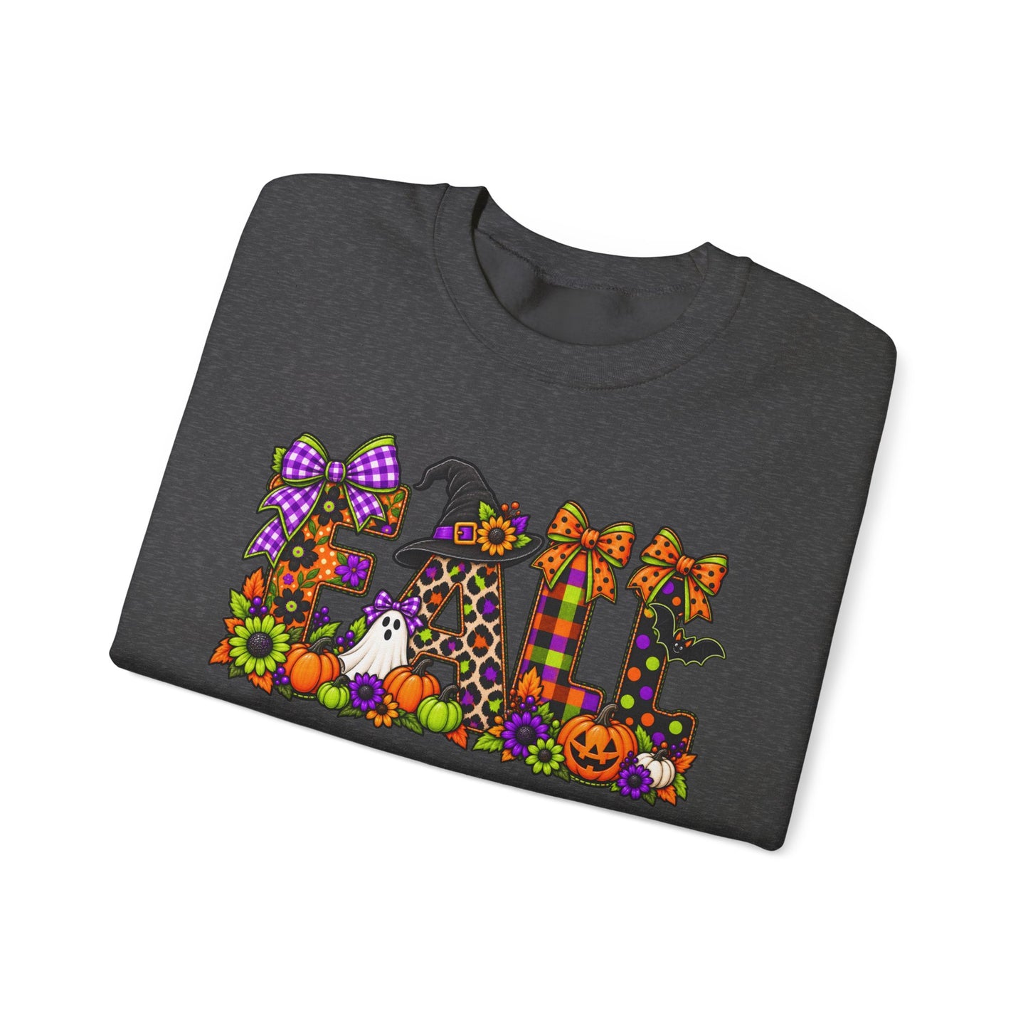 Halloween Fall Crewneck Sweatshirt — Cute Spooky Fall Graphic