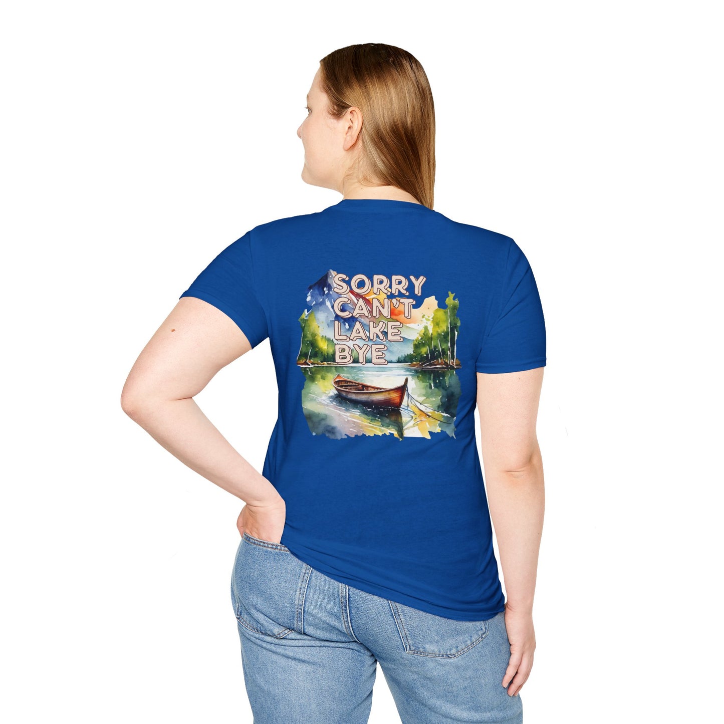 Sorry Can't, Lake Bye Canoe T-Shirt — Lake Vibes Watercolor Tee