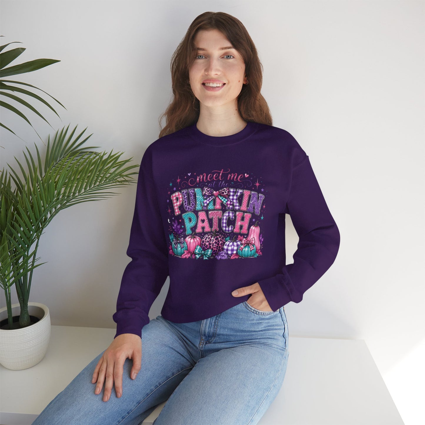 Pumpkin Patch Sweatshirt – "Meet Me at the Pumpkin Patch" Fall Crewneck