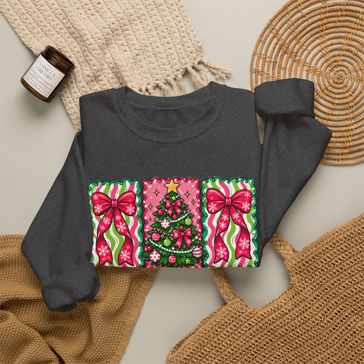 Merry & Bright Christmas Crewneck Sweatshirt