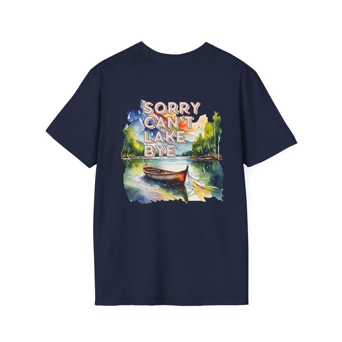 Sorry Can't, Lake Bye Canoe T-Shirt — Lake Vibes Watercolor Tee