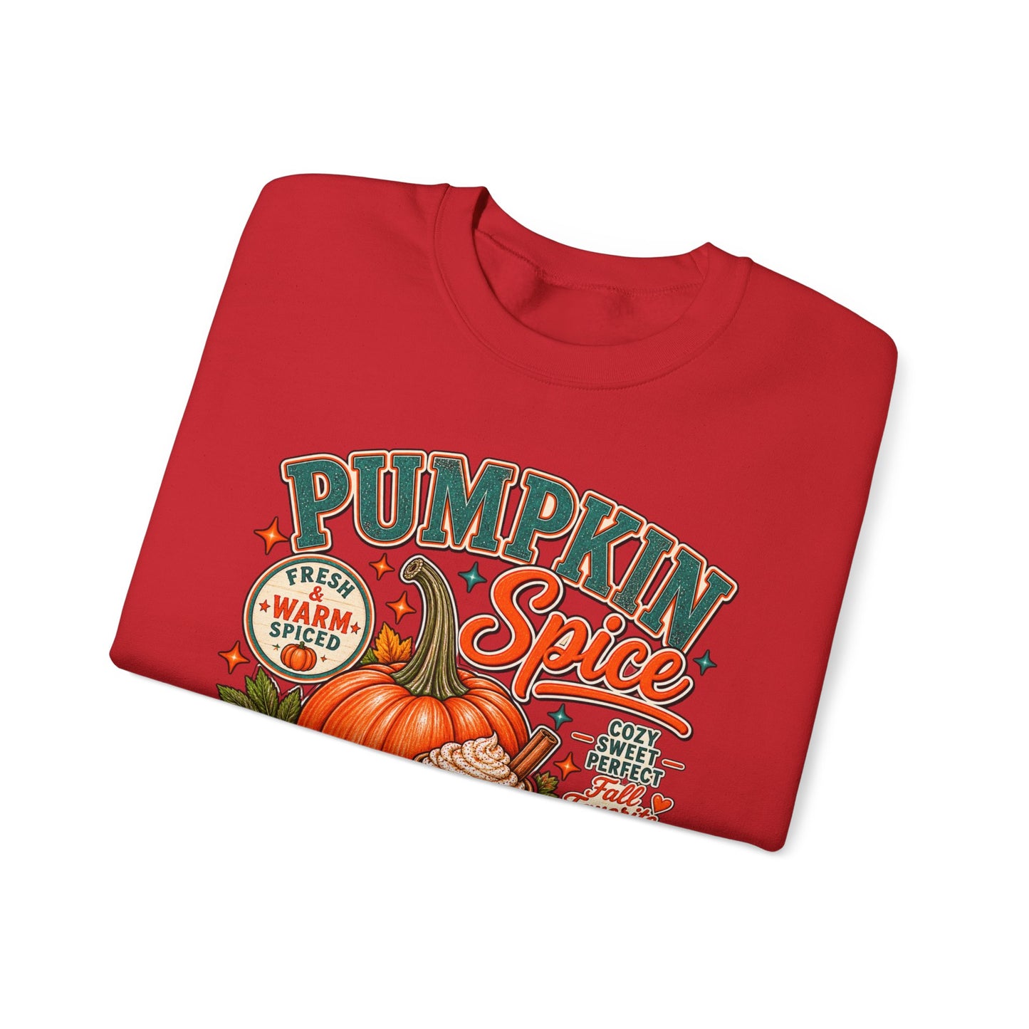 Pumpkin Spice Fall Sweatshirt — Cozy Pumpkin Latte Autumn Graphic