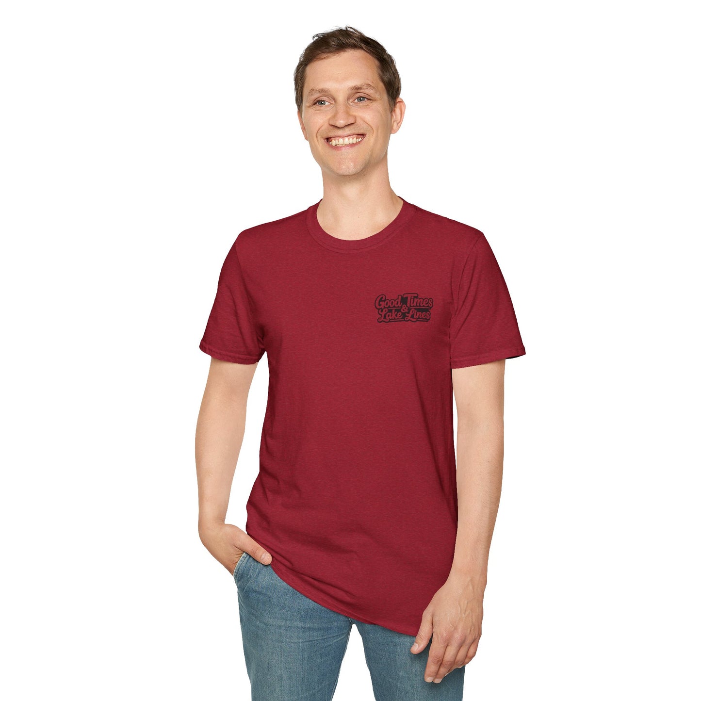 On Lake Time Fishing T-Shirt — Good Times & Lake Lines Collection