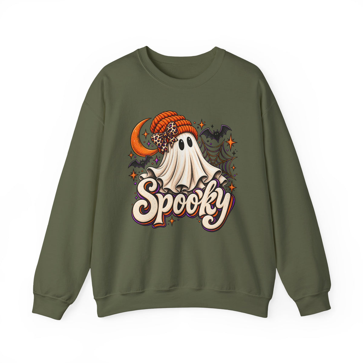 Halloween 'Spooky' Ghost Crewneck Sweatshirt