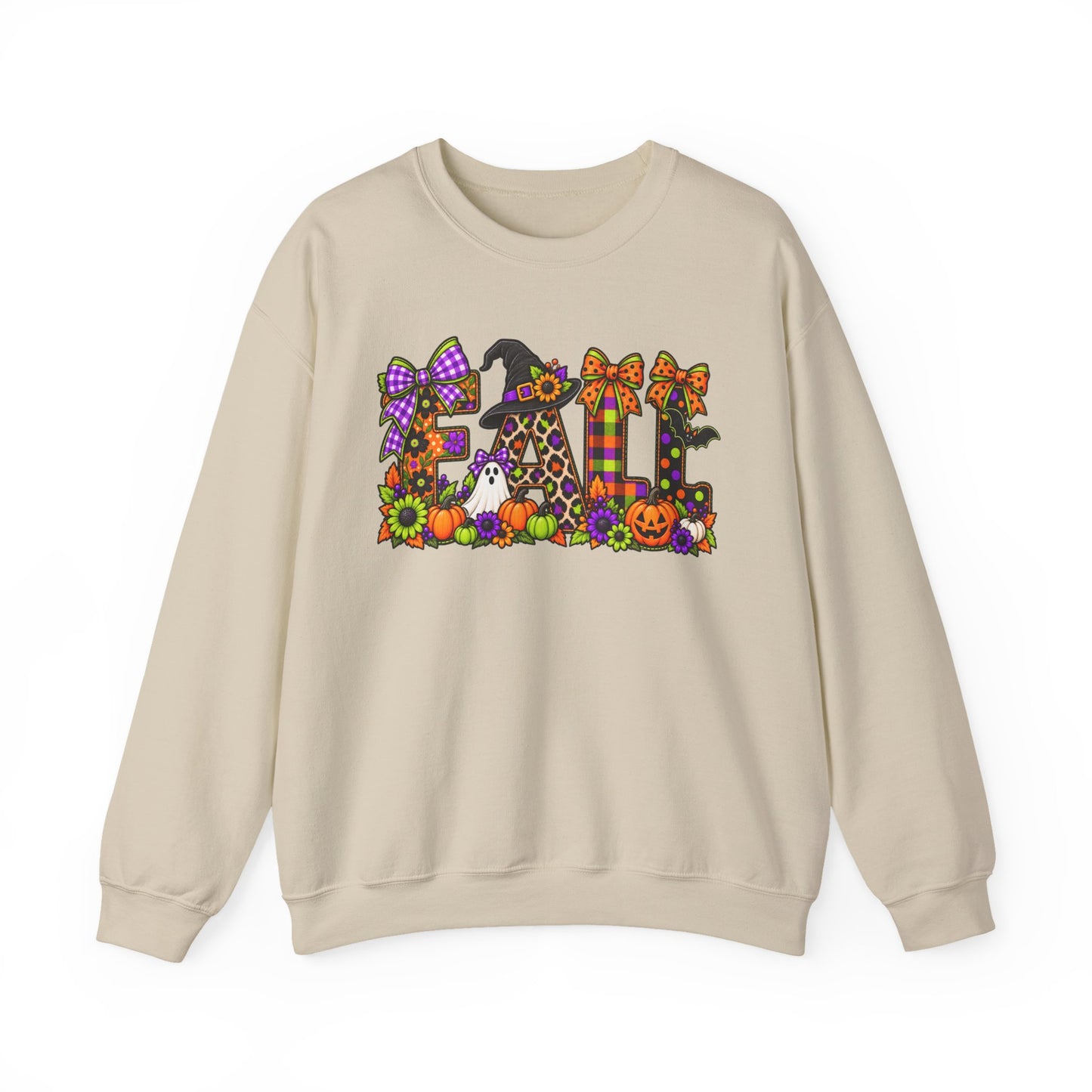 Halloween Fall Crewneck Sweatshirt — Cute Spooky Fall Graphic