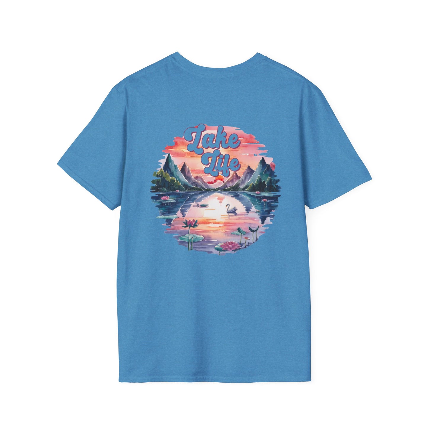 Lake Life Sunset T-Shirt, Lake Vibes Tee, Vintage Nature Graphic Shirt, Summer Lake Outfit, Cabin Weekend Tee, Lake Lover Gift