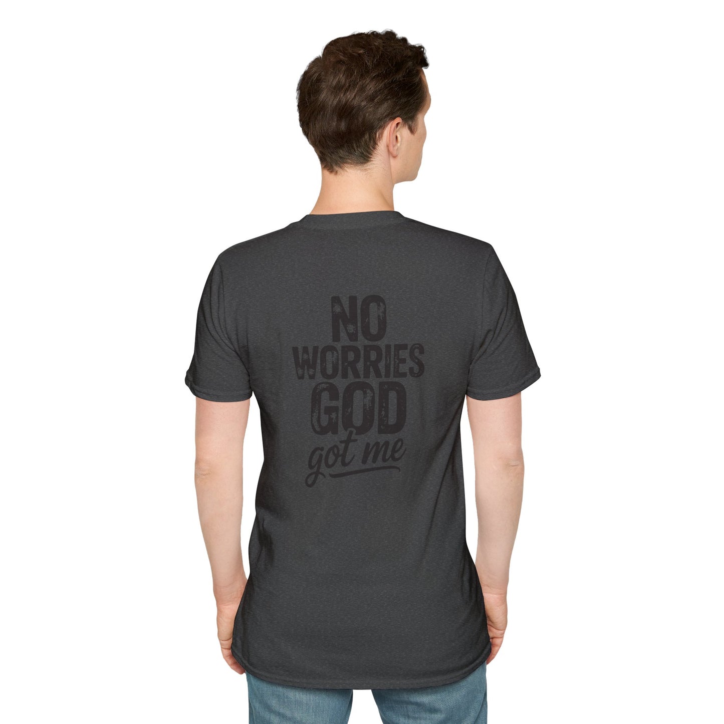 Minimal Heart & Cross T‑Shirt — Faith-Inspired Chest Logo