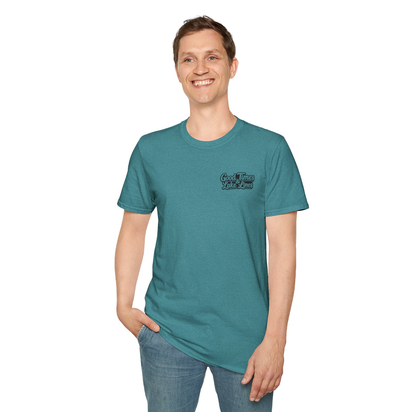 On Lake Time Fishing T-Shirt — Good Times & Lake Lines Collection