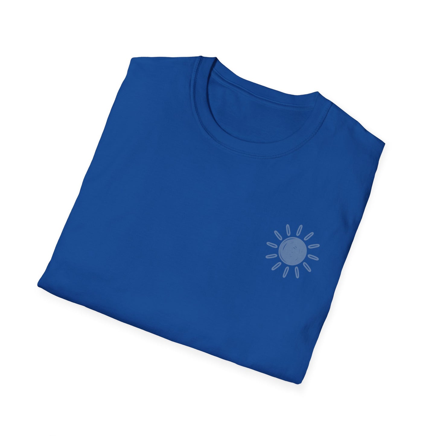Sunshine & Lake Water Sunset T-Shirt — Boat on Lake View