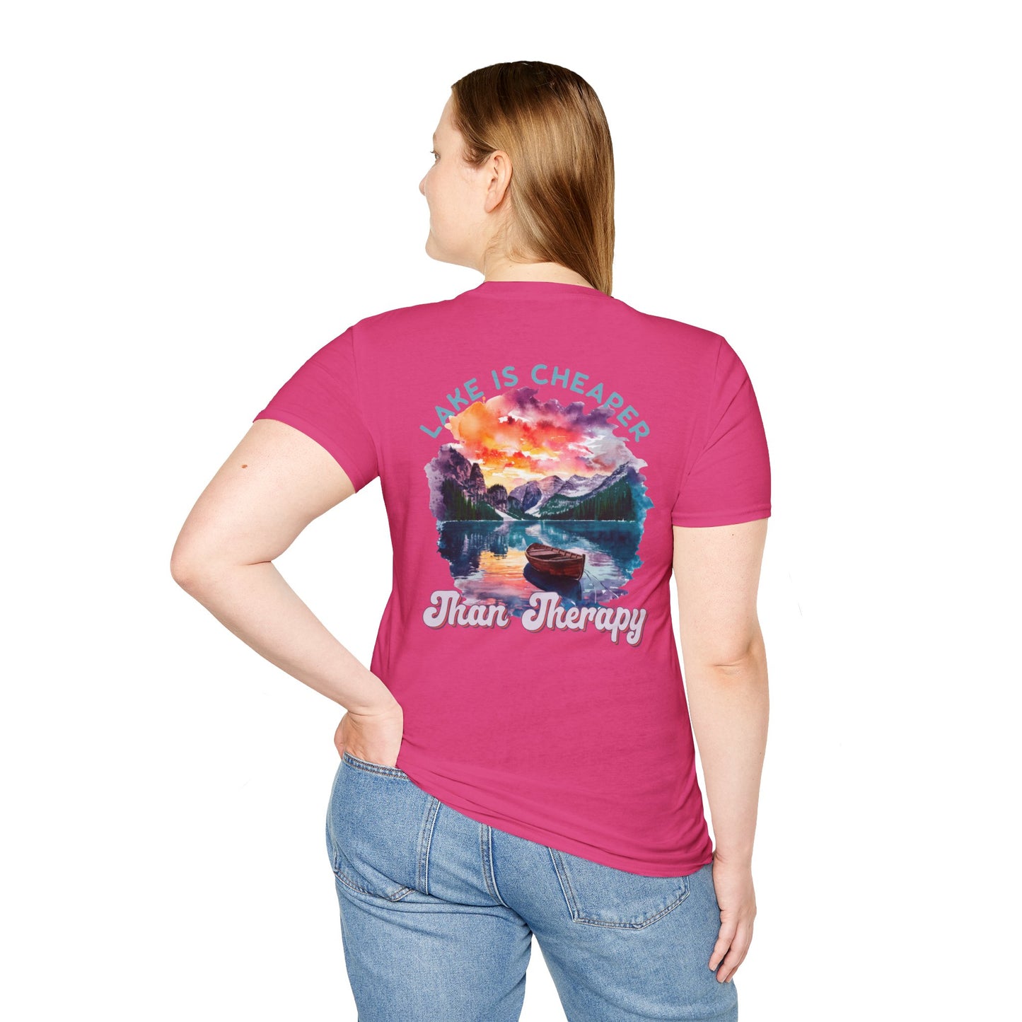 Lake Is Cheaper Than Therapy T-Shirt — Canoe Lake Life Tee