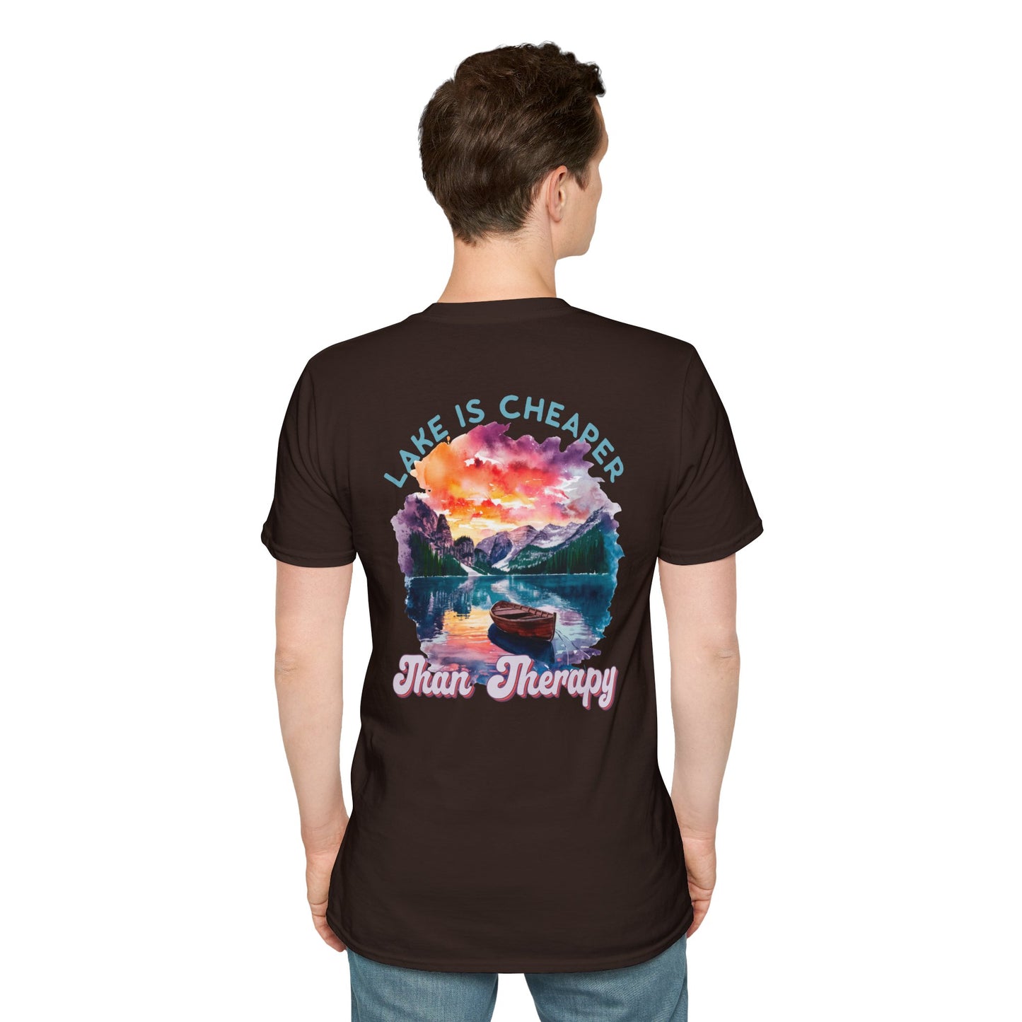 Lake Is Cheaper Than Therapy T-Shirt — Canoe Lake Life Tee
