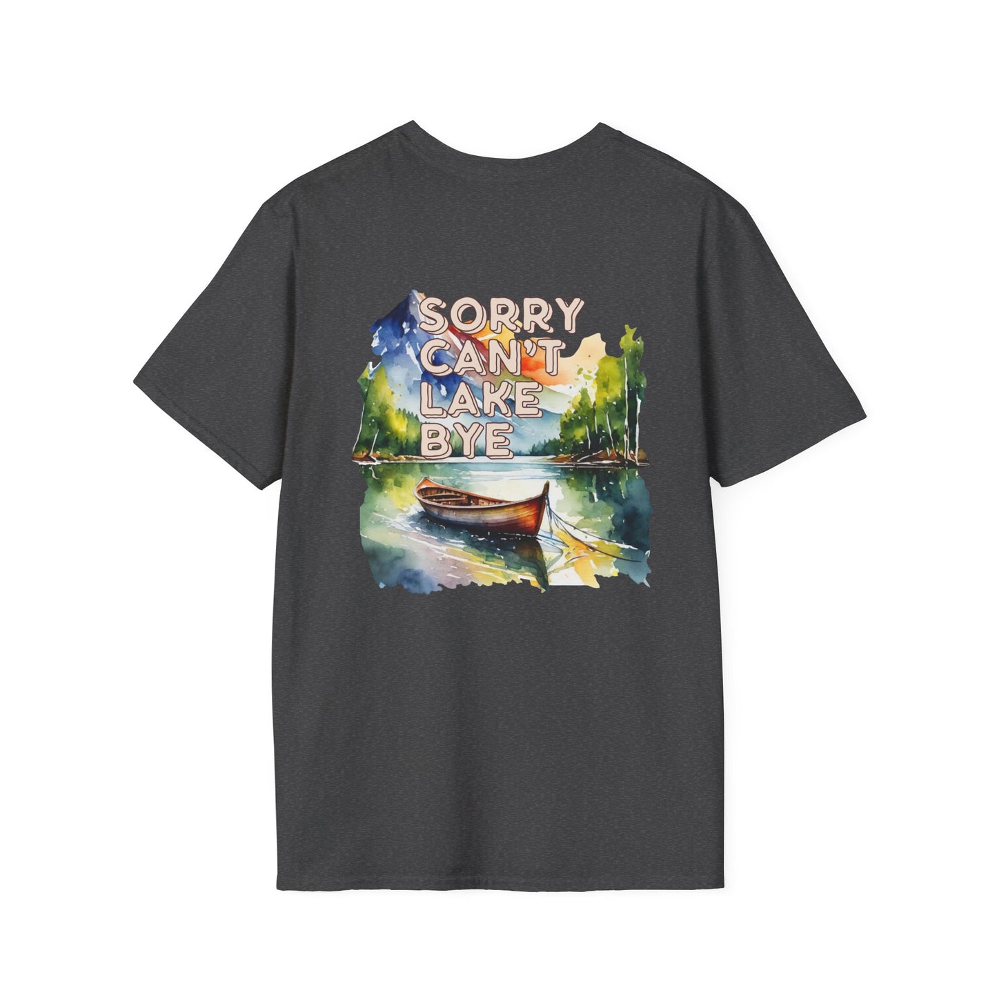 Sorry Can't, Lake Bye Canoe T-Shirt — Lake Vibes Watercolor Tee