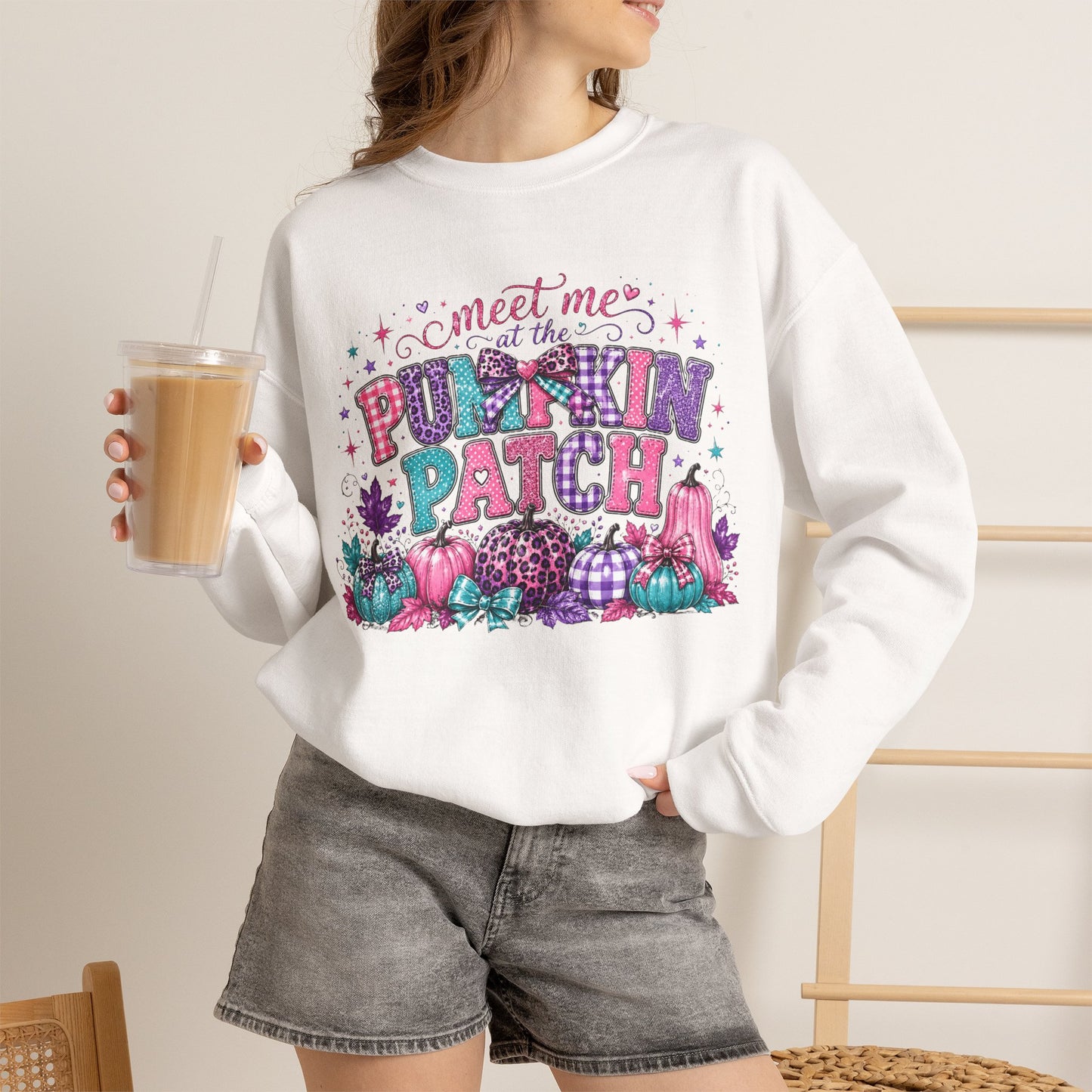 Pumpkin Patch Sweatshirt – "Meet Me at the Pumpkin Patch" Fall Crewneck