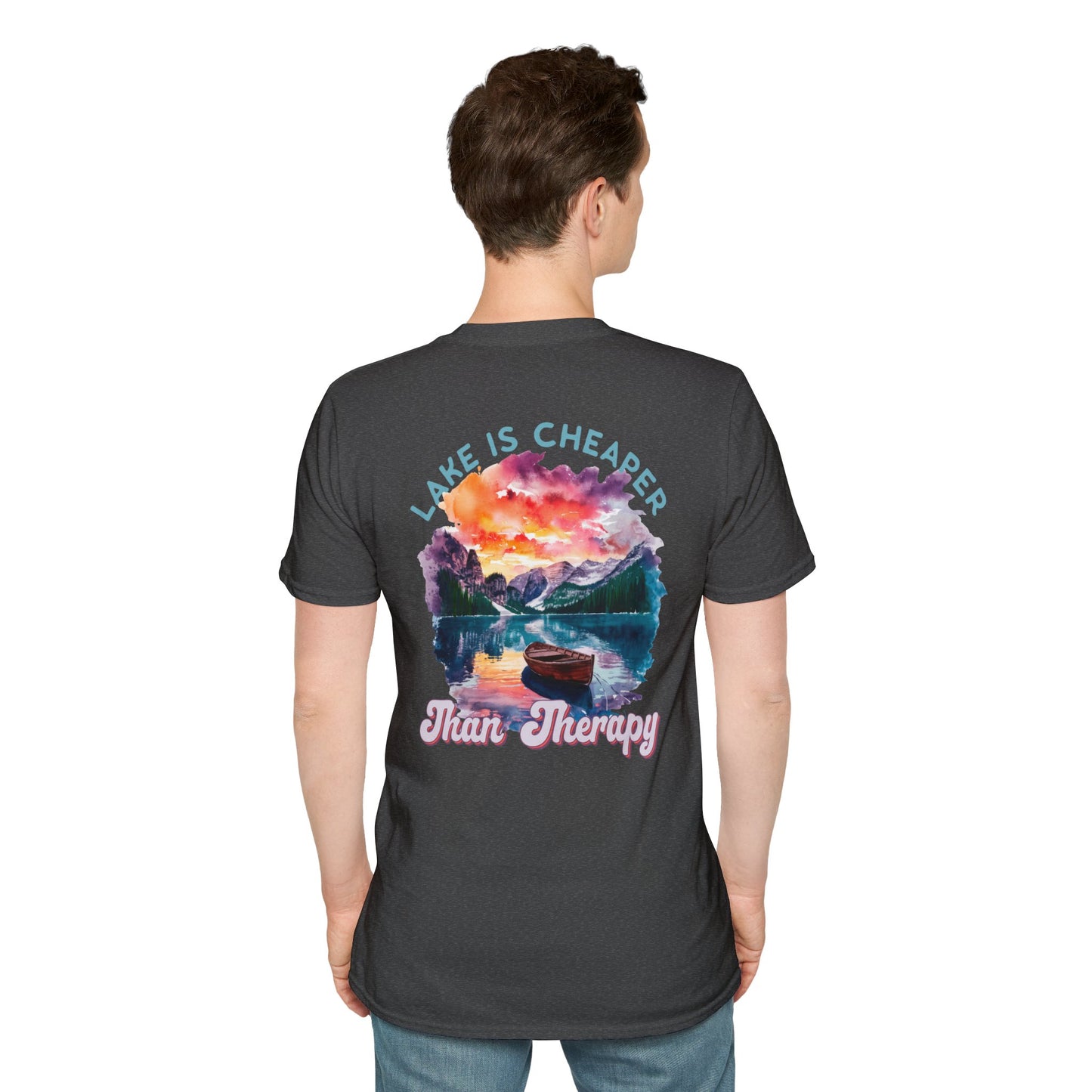 Lake Is Cheaper Than Therapy T-Shirt — Canoe Lake Life Tee