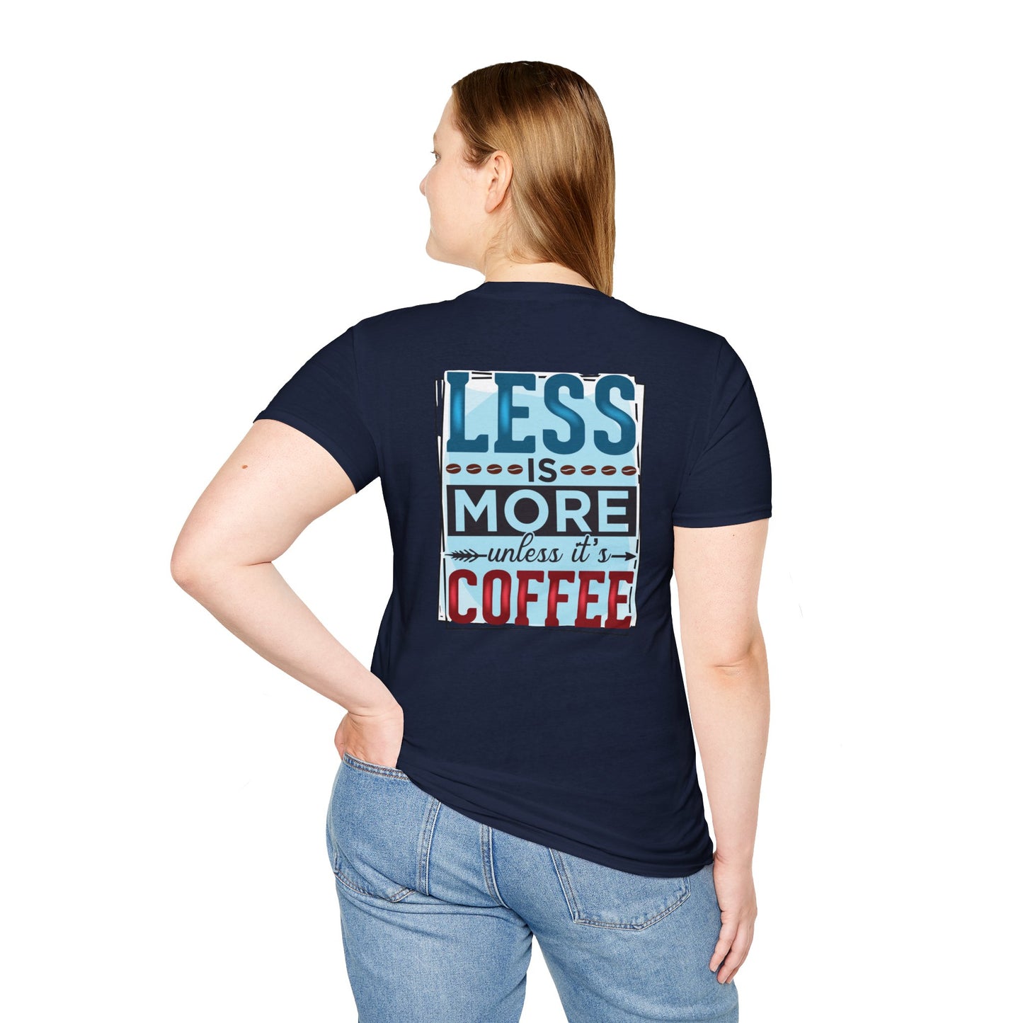 Coffee T-Shirt — "Less is More (Unless It’s Coffee)" Vintage Graphic Tee
