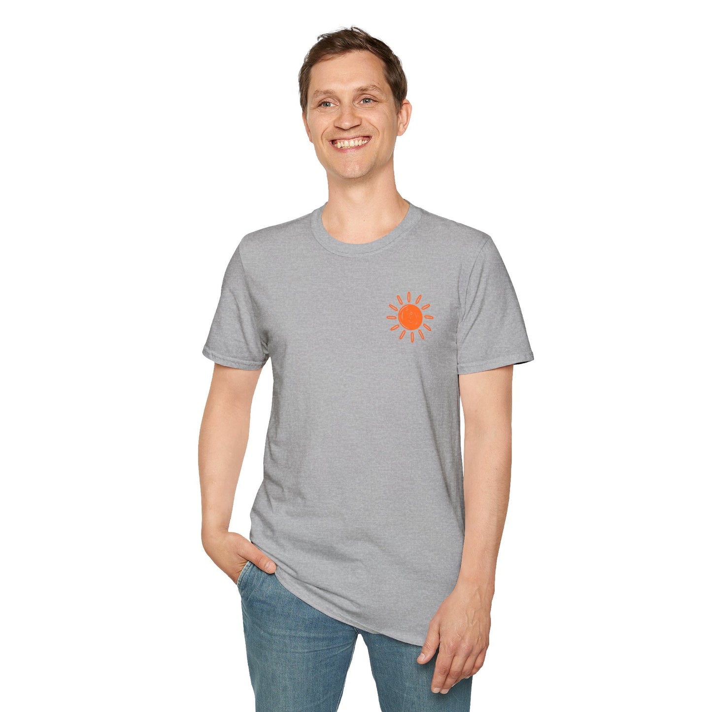 The Lake Made Me Do It Fishing Tee — Sunset Boat Graphic T-Shirt