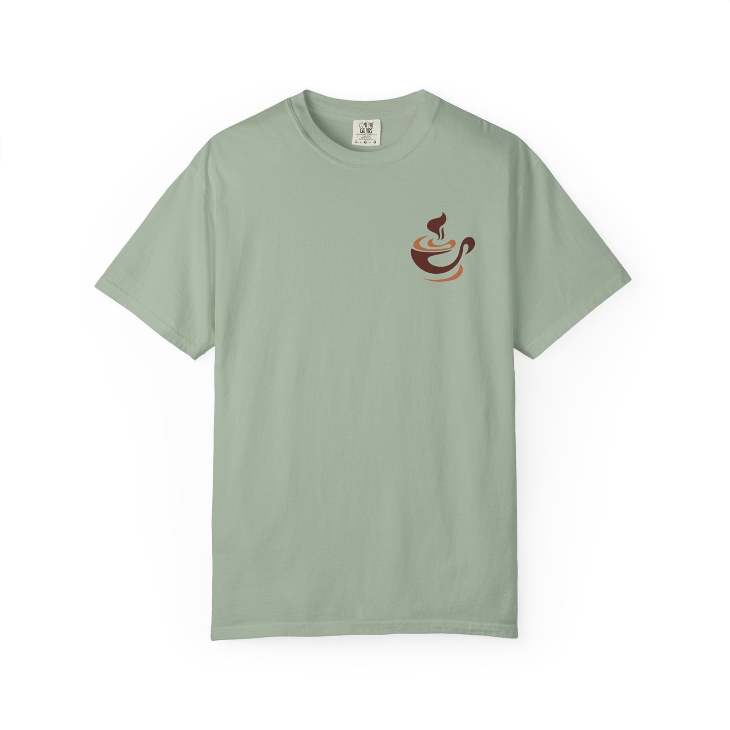 Caffeine & Chaos Skull Tee — Coffee Lover Skeleton Graphic T-Shirt
