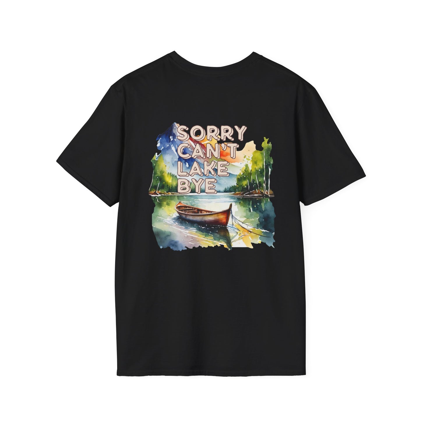 Sorry Can't, Lake Bye Canoe T-Shirt — Lake Vibes Watercolor Tee
