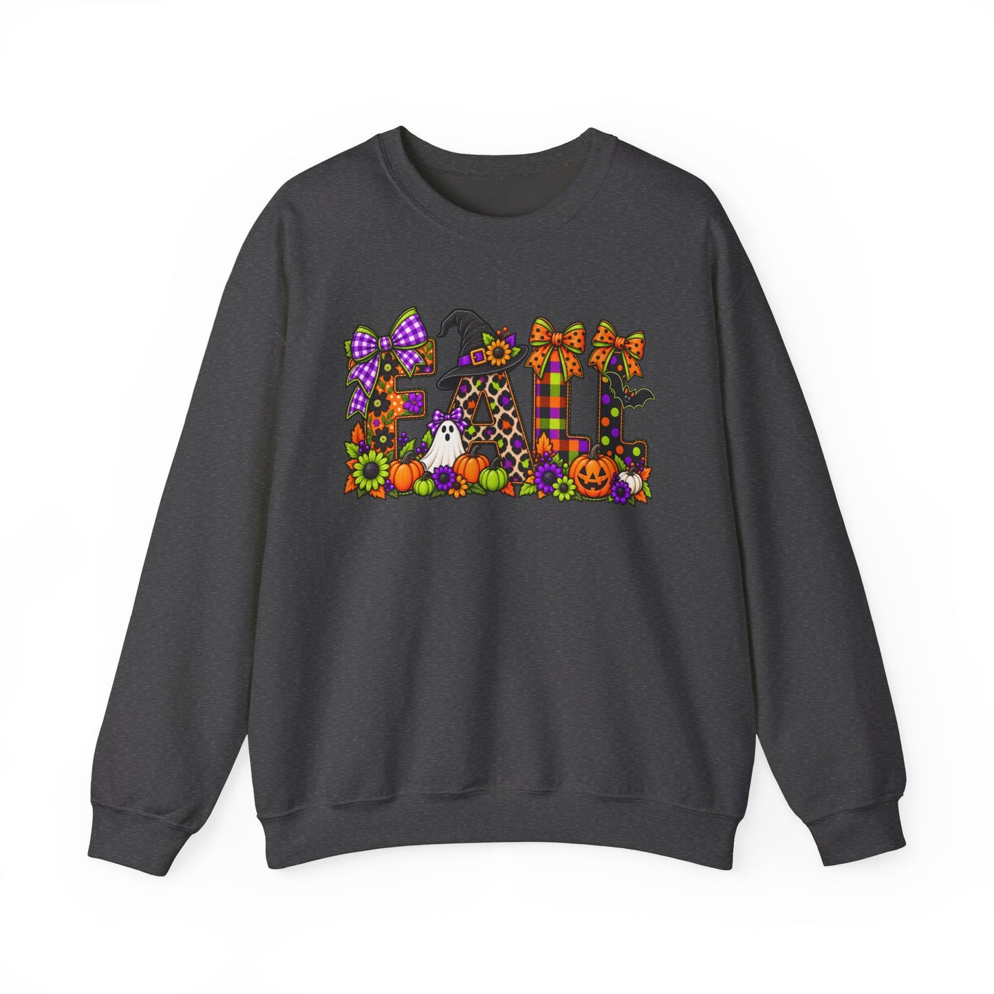 Halloween Fall Crewneck Sweatshirt — Cute Spooky Fall Graphic